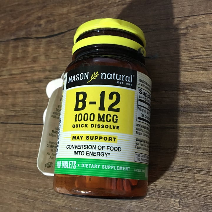 photo of Mason natural Vitamina B12 shared by @cosmicfrog on  27 Oct 2021 - review