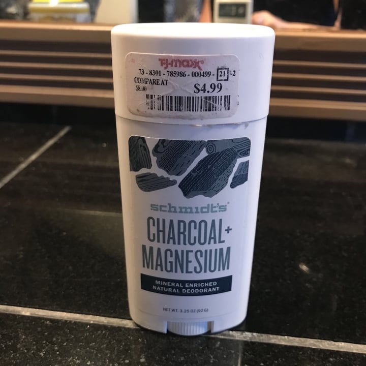 photo of Schmidt's Charcoal + Magnesium Deodorant Stick shared by @shira on  13 Jan 2020 - review