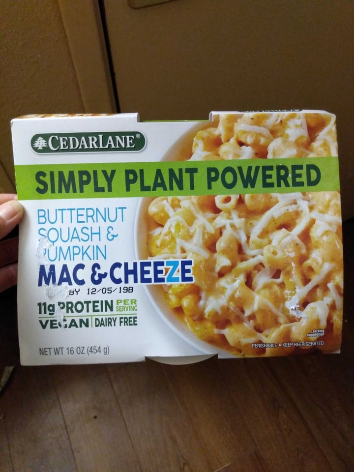 review photo of Cedarlane Butternut Squash & Pumpkin Mac & Cheeze shared by @jordandlaine on 07 Dec 2019 - review