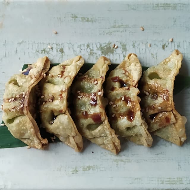 菜肴“Gyozas veganas”的照片