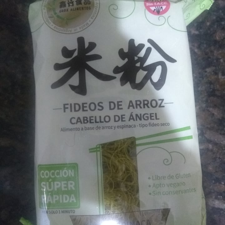 photo of Orox alimentos Fideos de Arroz - Cabello de Angel shared by @noraland on  03 May 2022 - review