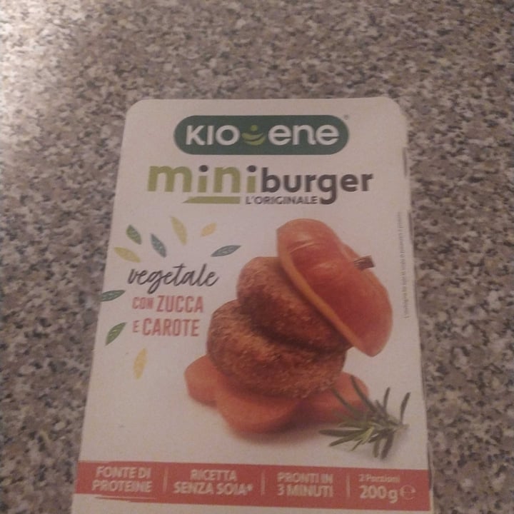 photo of Kioene mini burger carota e zucca shared by @pieraravi on  29 May 2022 - review