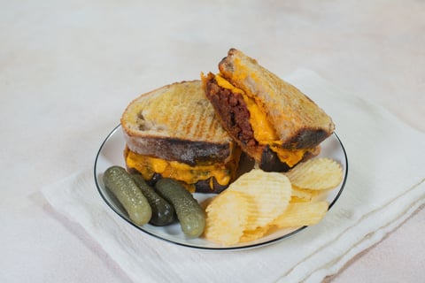 Vegan Sloppy Joes Gourmet Grilled Cheese