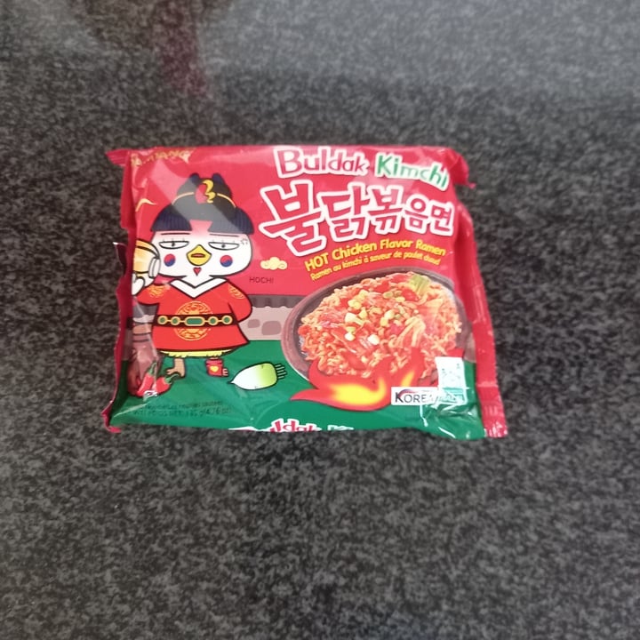 photo of Samyang Foods Buldak Kimchi Hot Chicken Flavor Ramen shared by @tayethevegan on  22 Aug 2021 - review