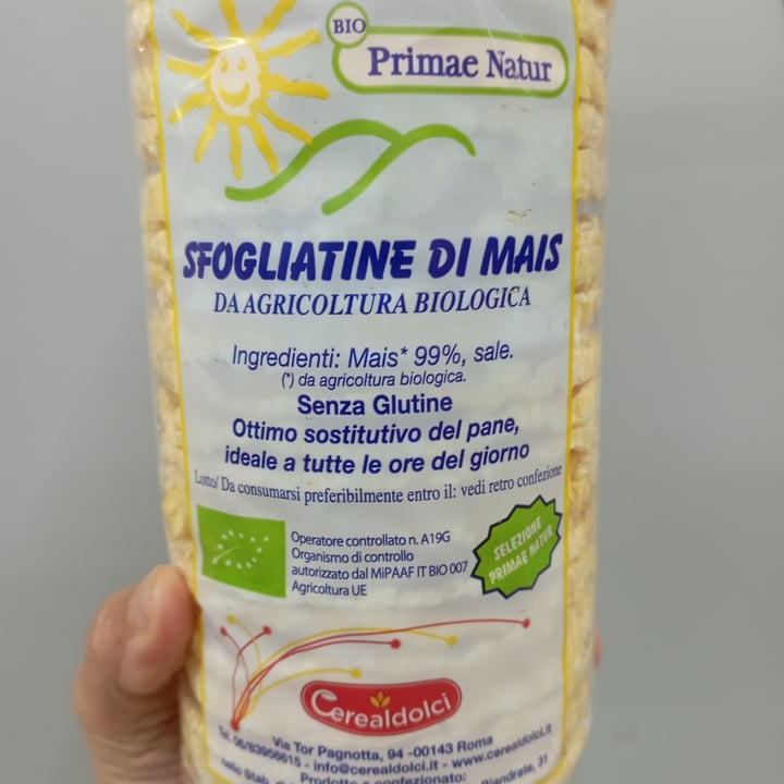 review photo of Primae Natur gallette di mais shared by @scalfari on 28 Oct 2022 - review