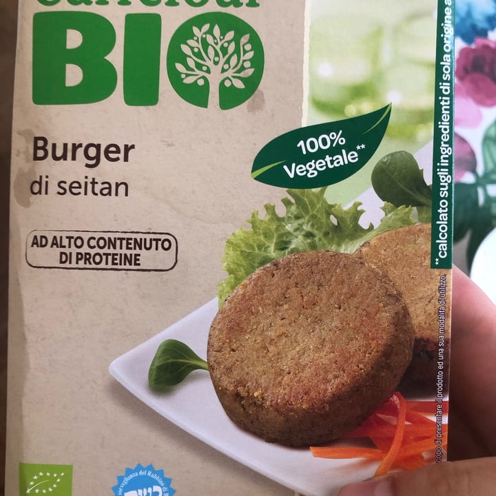 review photo of Carrefour Bio Burger Di Seitan shared by @fede8 on 01 Apr 2022 - review