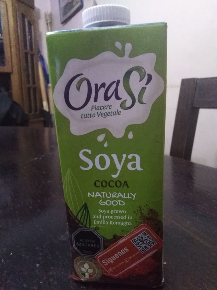 photo of OraSí Cocoa soy milk shared by @vegan2020pasapiola on  01 Mar 2020 - review
