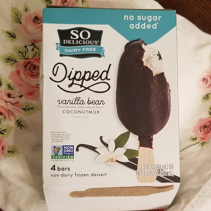 photo of So Delicious Dairy Free no sugar added vanilla bean frozen dessert shared by @cheezeplease on  30 Apr 2022 - review