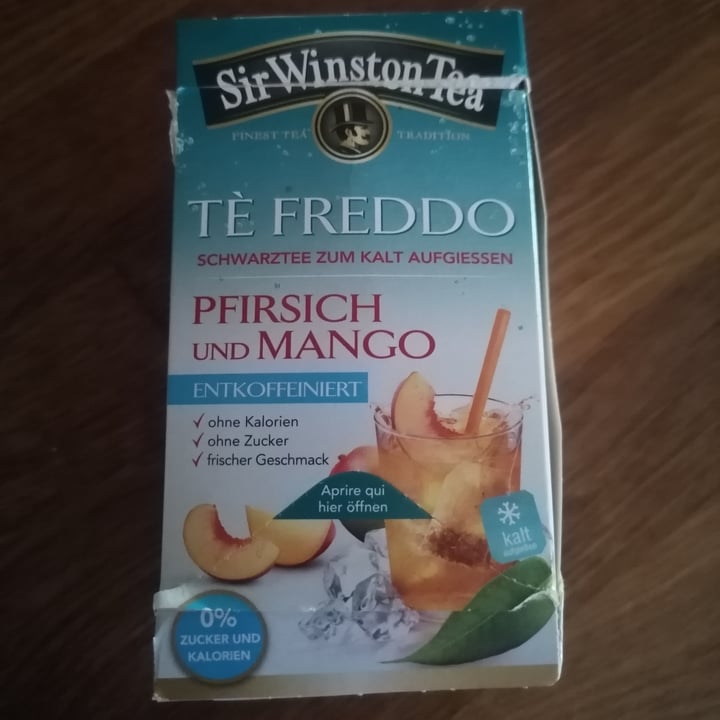 Sir Wiston Tea®, Tè Freddo Deteinato Pesca e Mango