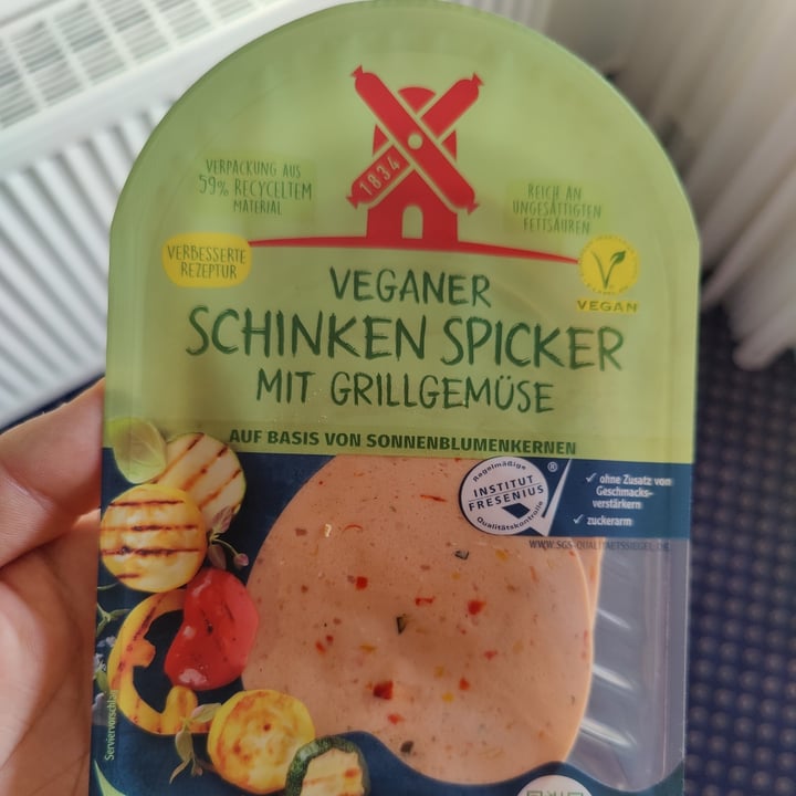 review photo of RĂĽgenwalder MĂĽhle Veganer Schinken Spicker mit GrillgemĂĽse shared by @b4ssjump3r on 15 Oct 2022 - review