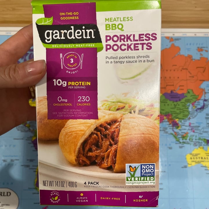 review photo of Gardein BBQ Porkless Pocket Meal shared by @vetravel on 16 Jul 2021 - review