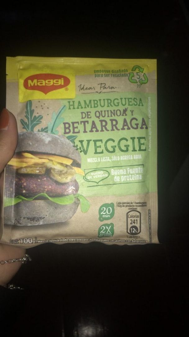 review photo of Maggi Base Para Hamburguesa De Quinoa Y Betarraga shared by @mrmercado on 13 Apr 2020 - review