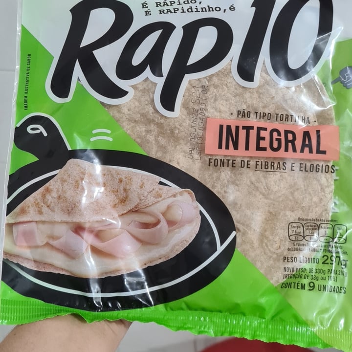 photo of Rap 10 Pão Tortilha Integral shared by @aluiza on  06 May 2022 - review