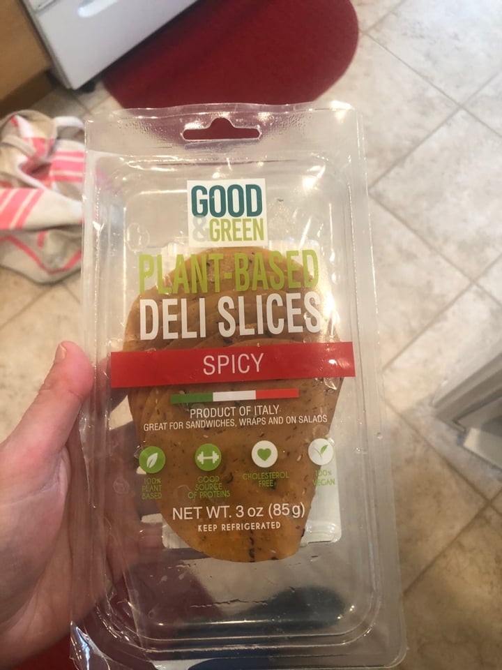 photo of Good & Green Plant Based Deli Slices Spicy shared by @bshavatt10 on  21 Apr 2020 - review