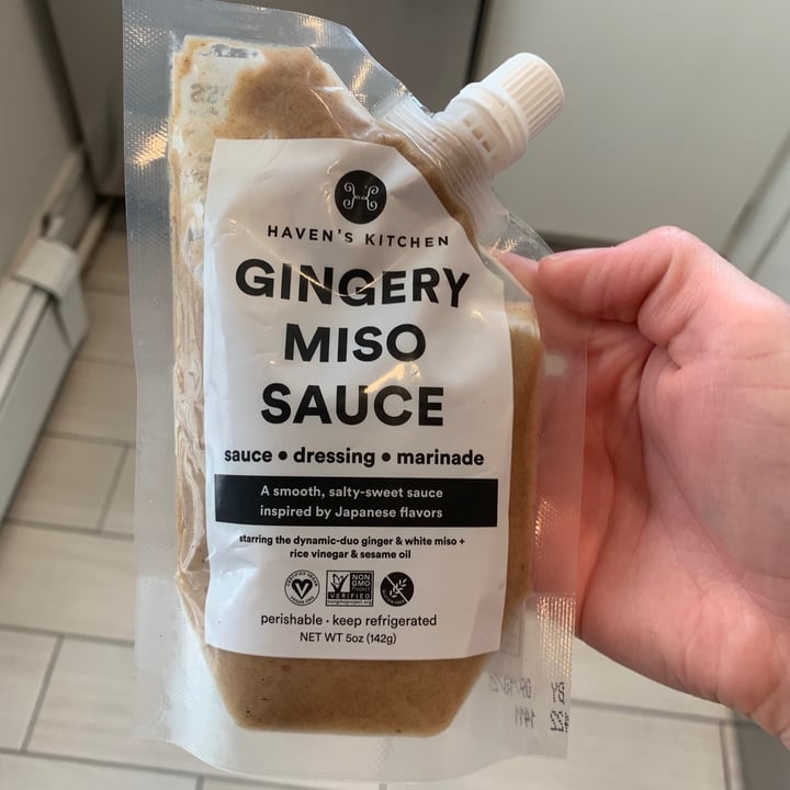 photo of Haven’s Kitchen Gingery Miso Sauce shared by @karatesarah8 on  19 Sep 2021 - review