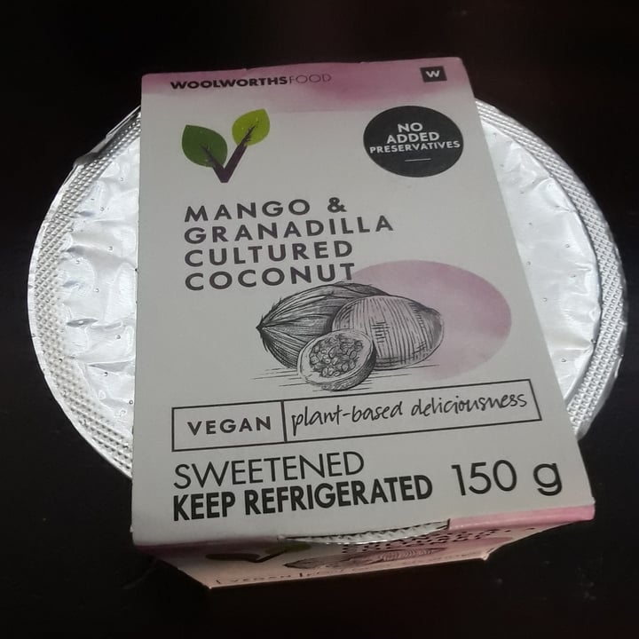 photo of Woolworths Food Mango & Granadilla Cultured Coconut shared by @mostlymindful on  07 Oct 2020 - review