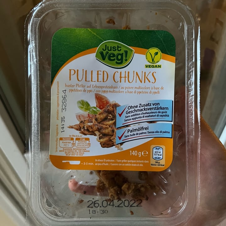 photo of Just Veg (ALDI España) Pulled chunks shared by @falenagrigia on  16 Apr 2022 - review