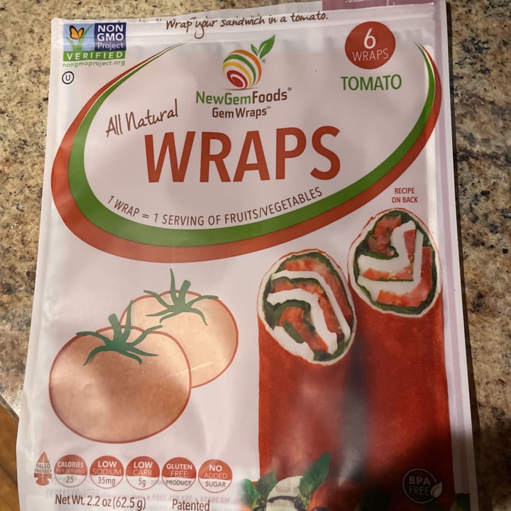 review photo of Newgem foods All natural tomato wrap shared by @raffaelap on 21 Feb 2021 - review