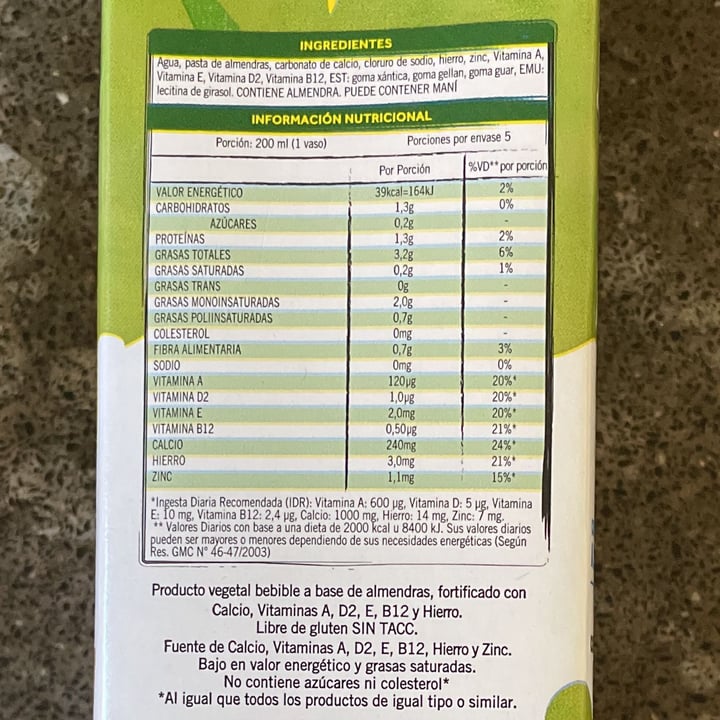 review photo of Vitalite Vitalite Bebida de Almendras shared by @biancabruno on 04 Apr 2022 - review