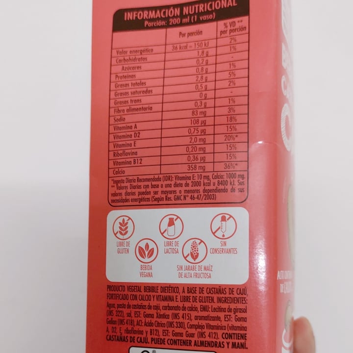 review photo of Cocoon Bebida Vegetal De Castañas De Caju shared by @poni on 18 Sep 2022 - review