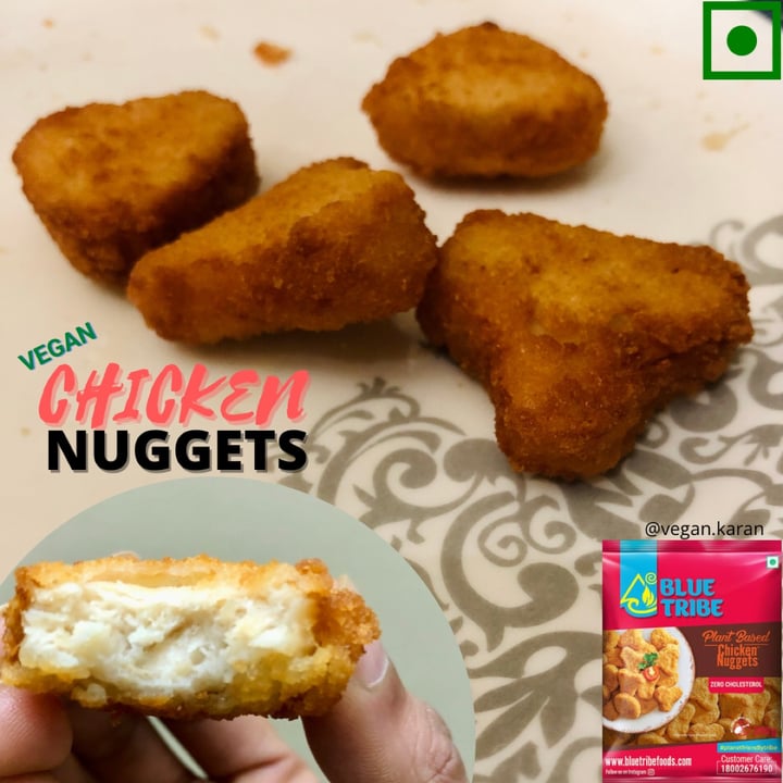 review photo of Blue tribe Plant based chicken nuggets shared by @vegankaran on 20 Jan 2022 - review