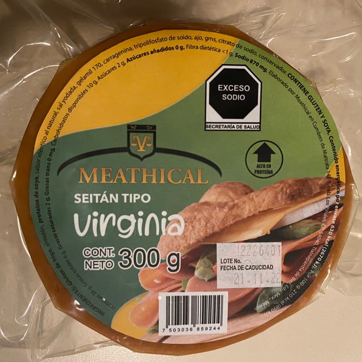 photo of MEATHICAL Jamón vegano shared by @ggsony on  01 Oct 2022 - review