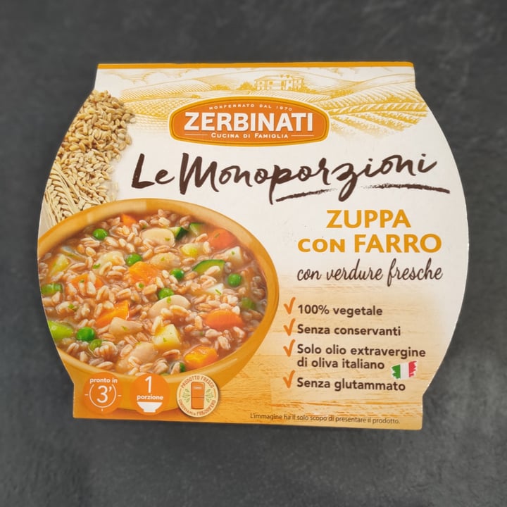 photo of Zerbinati Zuppa con farro shared by @agnetrem on  28 Oct 2021 - review