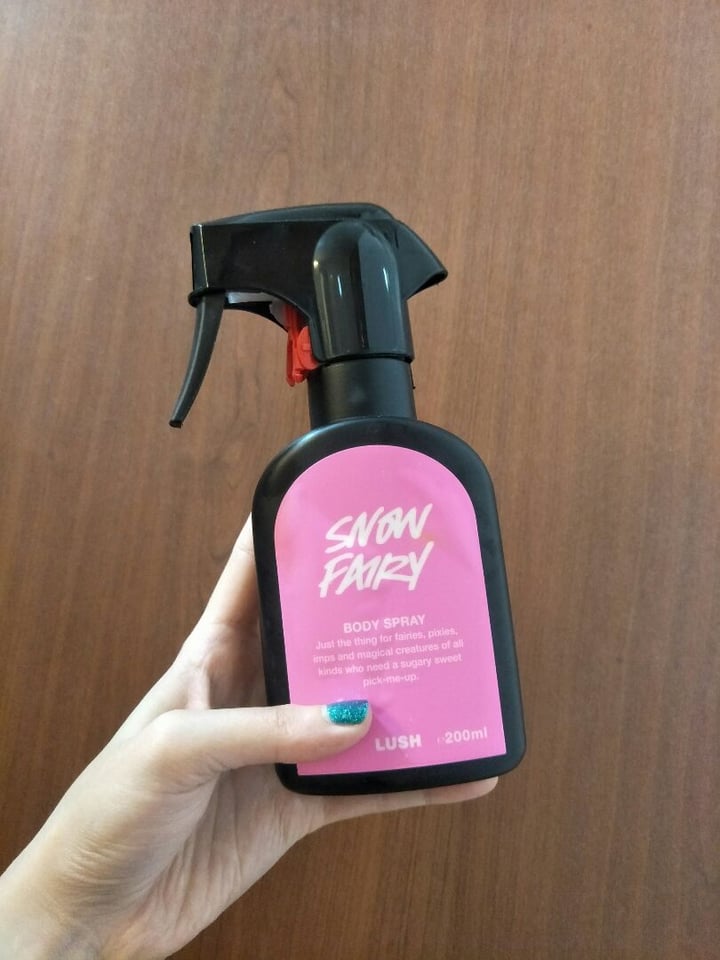 LUSH Fresh Handmade Cosmetics Snow Fairy Body Spray Review abillion