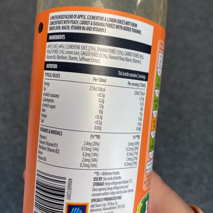 photo of The juice company Revitalise Clemantine, Carrot And Ginger shared by @jennieelouise on  19 Jun 2022 - review