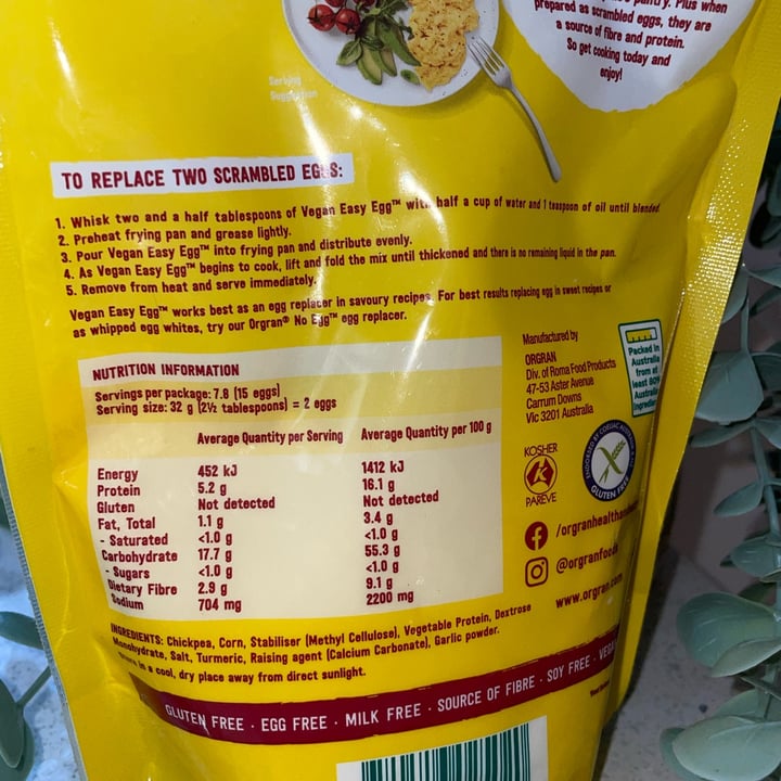 review photo of Orgran Vegan Easy Egg shared by @earthmamavegan on 12 Nov 2022 - review
