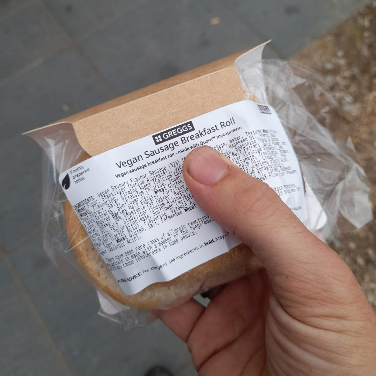 Greggs Vegan Sausage Breakfast Roll Reviews abillion