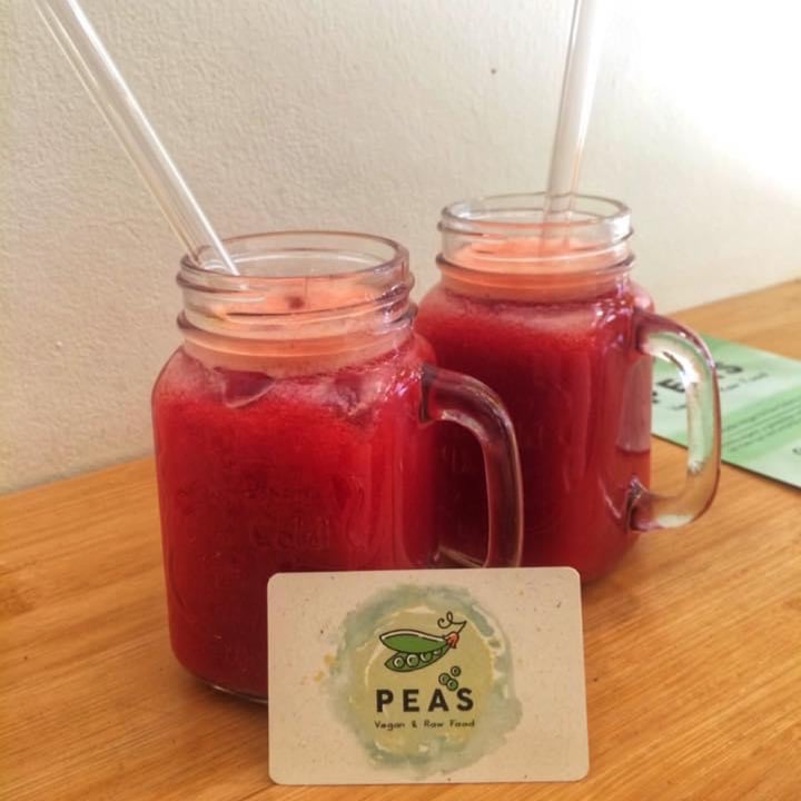 photo of Peas Vegan & Raw Food Detox juice shared by @loveg on  01 Jul 2021 - review