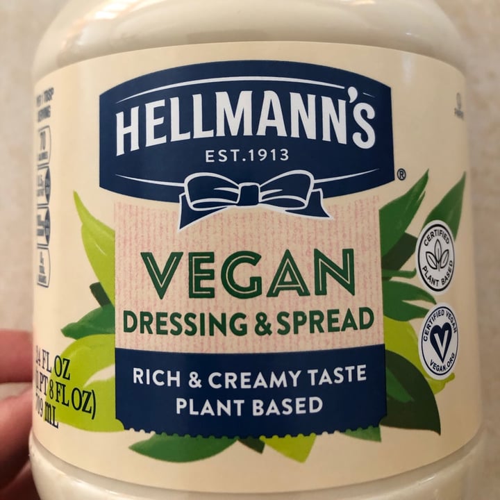 photo of Hellmann’s Hellman’s Vegan Mayonnaise shared by @carrotsandcarlos on  24 Jan 2021 - review