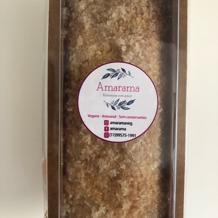 photo of Amarama Vegan Bolo de coco shared by @adrianazichiaromano on  29 Oct 2021 - review