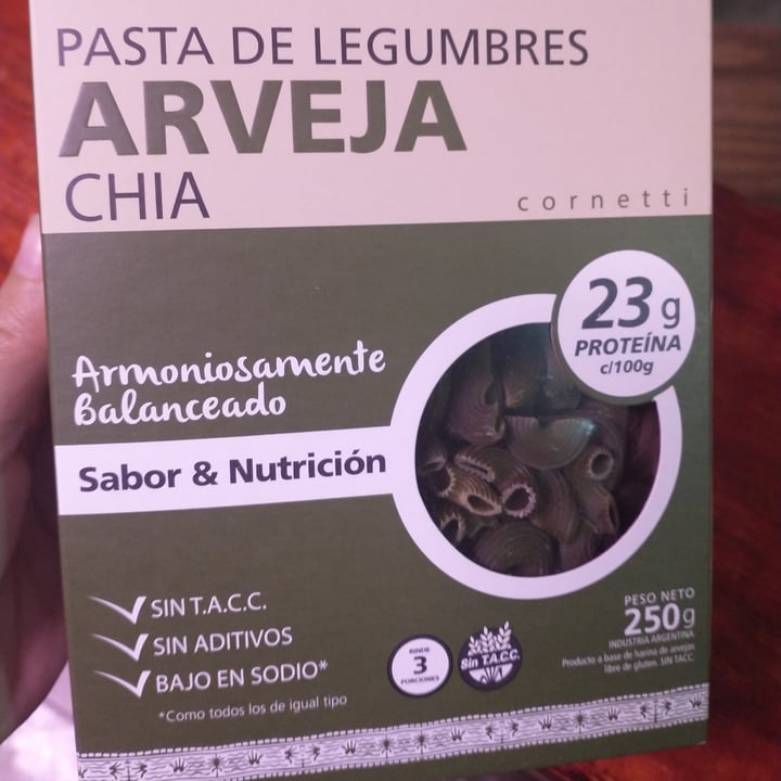 review photo of Wakas Pasta de Legumbres Arvejas y Chia shared by @delfi11 on 11 Aug 2022 - review