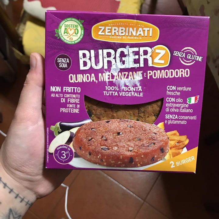 photo of Zerbinati Burger Quinoa, Melanzane e Pomodoro shared by @mattmask on  02 May 2022 - review