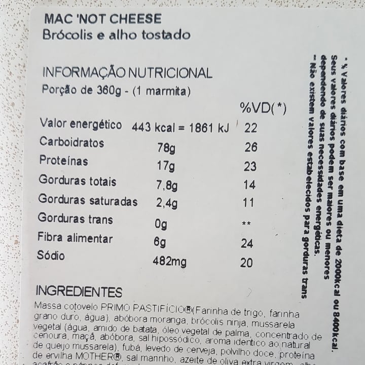 photo of Beleaf Mac Not Cheese shared by @fabifujii on  12 Jul 2021 - review