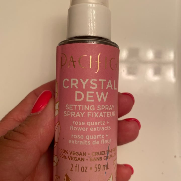 review photo of Pacifica Crystal Dew Setting Spray shared by @animalethics on 07 Jul 2021 - review