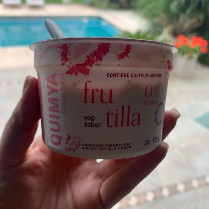 photo of Quimya Yogur sabor Frutilla shared by @recettasveganas on  22 Sep 2020 - review