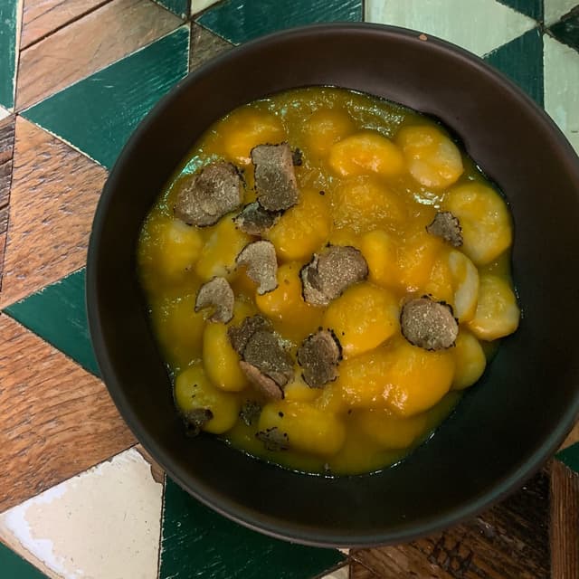 Photo of the dish “Gnocchi con zucca e tartufo”