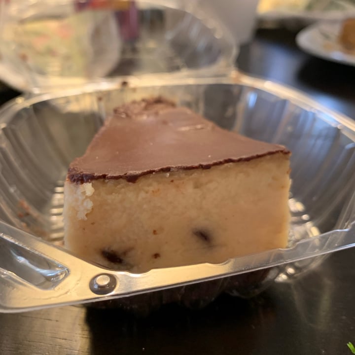 photo of Mitasie Vegan Cafe Chocolate Chip Cheesecake shared by @katfrench on  01 Jul 2020 - review