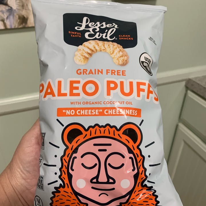photo of Lesser Evil Snacks Grain Free Paleo puffs shared by @onehungryvegan on  01 Apr 2022 - review
