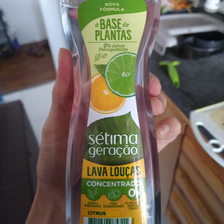 photo of Sétima Geração Lava Louças Concentrado Citrus shared by @grasieleperanovichi on  20 Apr 2022 - review