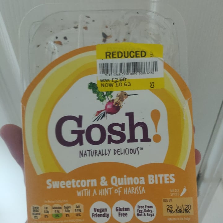 photo of Gosh! Sweetcorn & Quinoa Bites shared by @evan3233 on  02 Aug 2020 - review