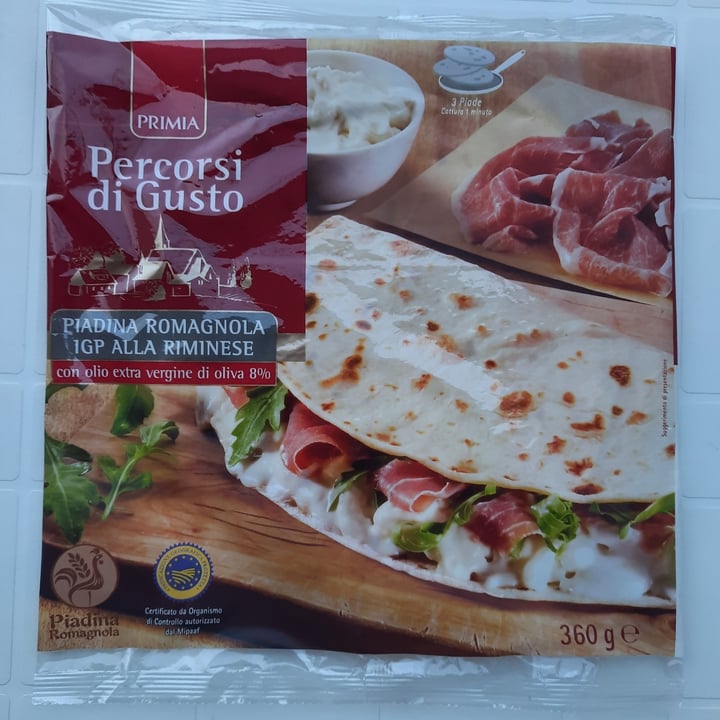 photo of Primia Piadina Romagnola All’olio ExtraVergine D’oliva shared by @lauracorti on  24 Jun 2022 - review