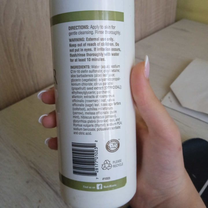 review photo of Nutribiotic Skin Cleanser shared by @cejoteando on 07 Jun 2022 - review