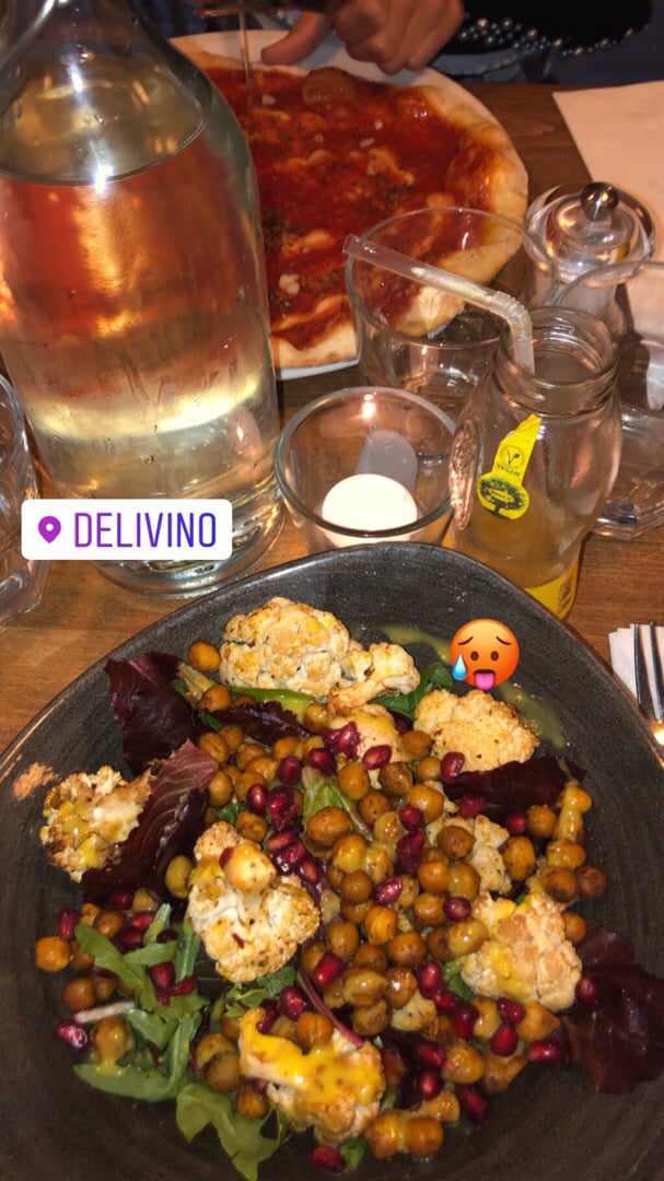 review photo of Delivino Lemon and Tahini, Roast Cauliflower, Spiced Chickpeas and Pomegranate Salad shared by @nandni on 22 Jul 2019 - review
