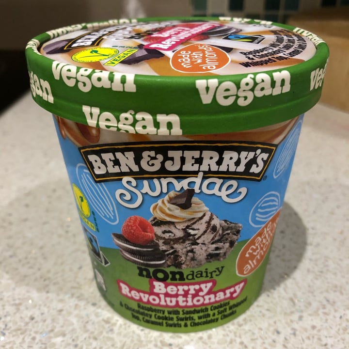 photo of Ben & Jerry's Berry sundae shared by @veganslh on  12 Mar 2022 - review