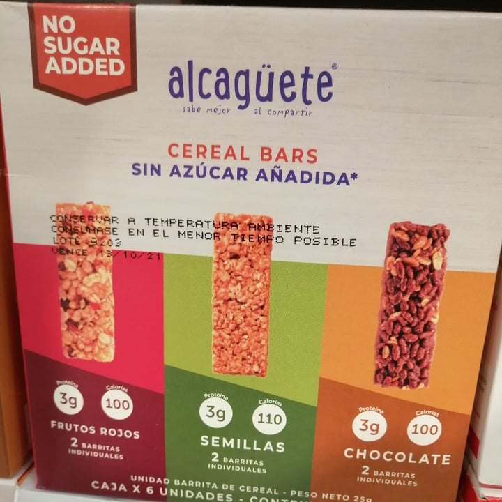 photo of Alcagüete Barras de cereal shared by @luciacl on  28 Sep 2021 - review