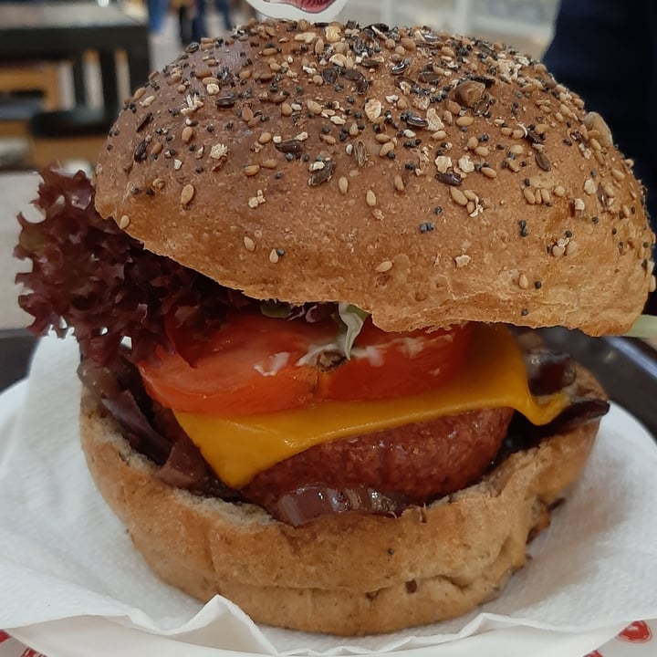 photo of Veg & Veg USA Burger shared by @succodizucca on  20 Dec 2021 - review